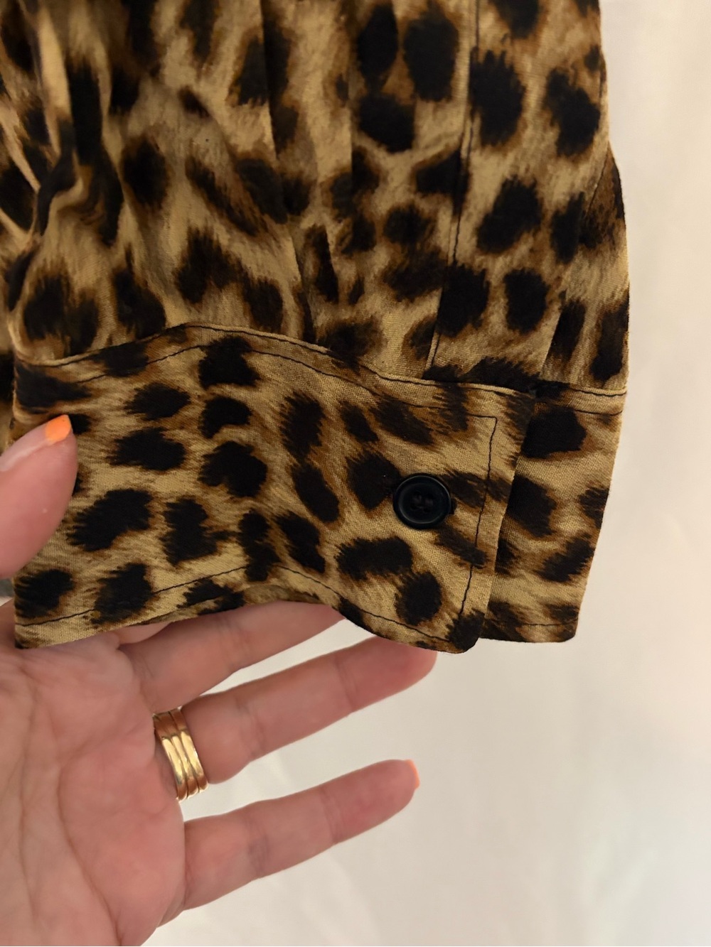 Zara Leopard Print Jumpsuit - Black and Tan - Picture 15 of 16